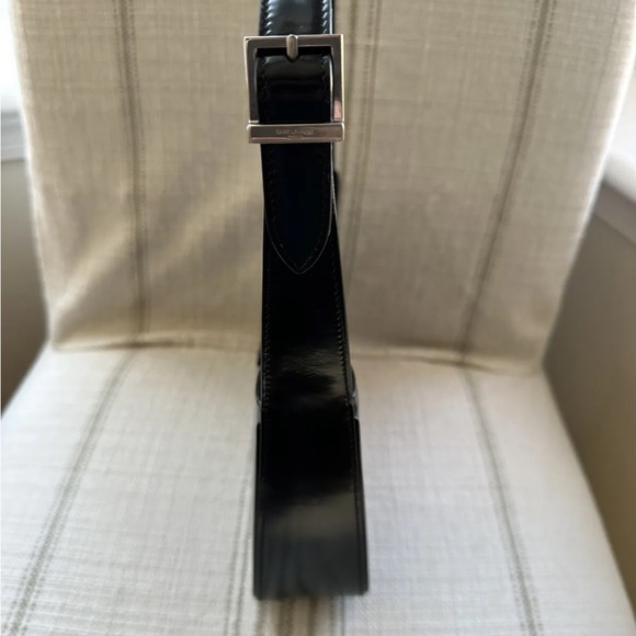 YSL 5 a 7 bag in black patent - Picture 3 of 8